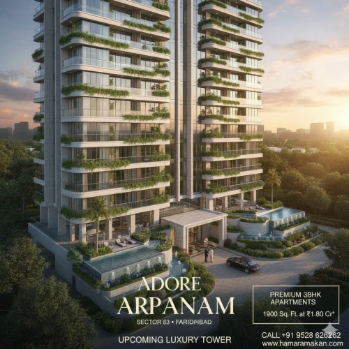 Adore Arpanam Sector 83 – Premium 3BHK Apartments 
